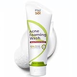 Acne Foaming Wash Cleanser, Benzoyl Peroxide Acne Treatment for Face, Body, pH Balancing - Fragrance-Free Foam Face Wash Moisturizer with Licorice Root, Vitamin E, Antioxidants 250ml.