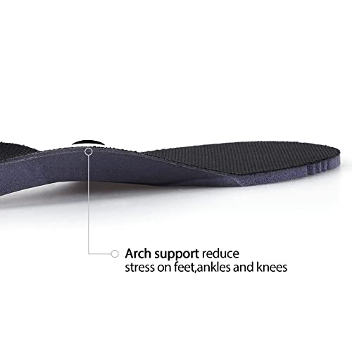 Image of TIESTRA Insoles for Womens Memory Foam Shoe Inserts,Replacement Insoles for Work Boot Running Shoes-Shock Absorption and Cushion for Feet Relief,Comfort Inner Soles for Everyday Use Black 40Eu /US9