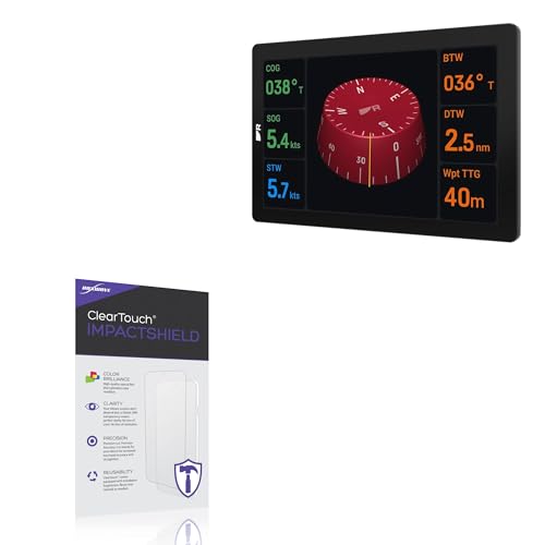 BoxWave Screen Protector Compatible with Raymarine Alpha Performance Display Model # 20890687 - ClearTouch ImpactShield (2-Pack), Impenetrable Screen Protector Flexible Film