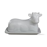 Tag Cow Butter Dish, 4.75
