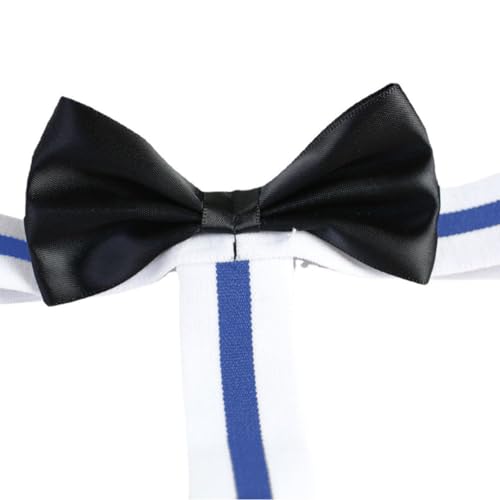 Men's Thong Underwear Mikini Banana Hammock for Men Black Bow Tie Suspenders for Men4