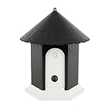 YC° Outdoor Bark Control Device, Anti Barking Device, Ultrasonic Stop Dog Bark Deterrents with Adjustable Ultrasonic Level Control Sonic Bark Deterrents Up to 50 Ft Range Safe for Dogs