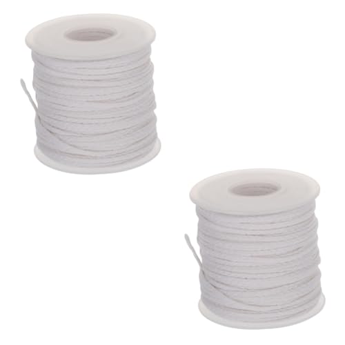2 rollos de mecha de algodón para velas