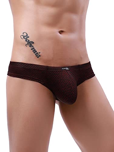 iKingsky Men's Cheeky Boxer Briefs Sexy Brazilian Back Mens Underwear Low Rise Mini Cheek Thong Breathable Under Panties4