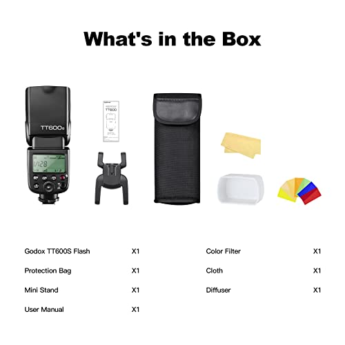 Godox Thinklite Tt600S Gn60 Built-In 2.4G Wireless X System Flash Speedlite Compatible For Sony Multi Interface Mi Shoe Cameras #TOP7