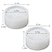 Wehous 2PCS Round Candle Holder Molds, Striped Storage Box Jar Plant Pot Silicone Molds for Epoxy Resin Concrete Cement Plaster, Container Trinket Tray Jewelry Holder Craft Mould DIY Home Ornament