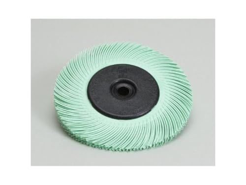 Image of Scotch-Brite Radial Bristle Brush, Aluminum Oxide, 6000 RPM, 6 Diameter x 7 /16 Width, 1 Micron (Pack of 1)