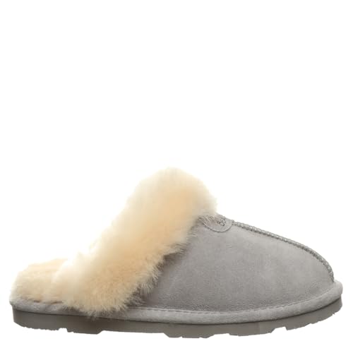 Image of BEARPAW Women's Loki Slip-On Slippers | Suede Upper | Comfortable Indoor & Outdoor Shoes for Women | Multiple Sizes & Colors