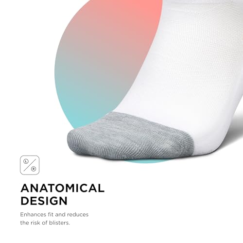 Image of Feetures Elite Light Cushion Mini Crew Sock - Sport Sock with Targeted Compression