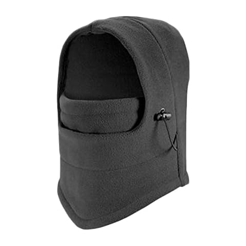 WSLCN Unisex Kids Multifunction Thermal Fleece Balaclava Hood Snood Ski Snowboarding Mask Grey Cover