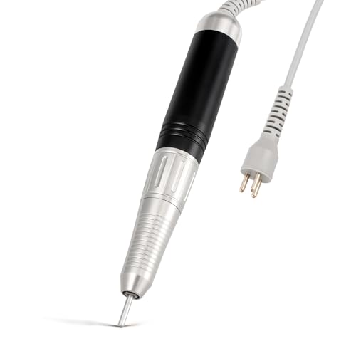 Nail Drill Handpiece Compatible with KUPA KP55 KP60 KP5000 UP-200 30 000RPM Professional Nail Drill Handle Replacement 3 Pins for Manicure Art Tool Low Noise and Smooth (Only Handpiece)