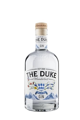 THE DUKE Wanderlust Gin - Bio Gin mit Wacholder, Himbeere & Rose - Floral, fruchtig & mild - Vegan - Hergestellt in Bayern - 47% vol. Alkohol - 70 cl