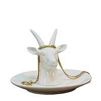 Plateau à Bijoux En Céramique Avec Licorne - Présentoir Pour Bagues, Boucles D'oreilles - Déco Et Rangement
