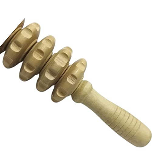 Massageador de Madeira Para Massagem Corporal-Alívio Anti Strees Shiatsu Maderoterapia-Redução Tensã