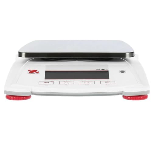 Ohaus Scout SPX6201 Precision Scale, 6200g x 0.1g Digital Gram Scale, High Precision Laboratory Balance with Stainless Steel Pan, Portable Lab Scales for Scientific, Industrial & Education Use