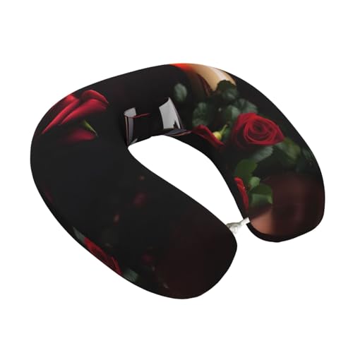 Almohada de viaje espuma viscoelástica tamaño único negro miniatura 2