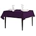 LinenTablecloth 54-Inch Square Polyester Tablecloth Eggplant