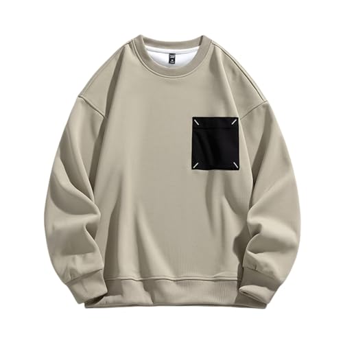 Pull col rond hommes à manches longues slim fit style tactique camouflage