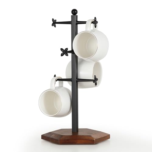 BOOKZON Mug Holder, Countertop Mug Tree, Coffee Mugs & Tea
