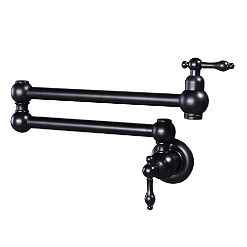 Robinet de cuisine à trou unique noir au design minimaliste et chic