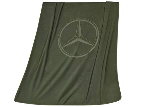 メルセデス・ベンツ　ブランケット　ネイビー　二枚セット　シルキータッチ メルセデス・ベンツ ブランケット ネイビー 二枚セット シルキー