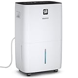 Yaufey 150 Pints Dehumidifier with Pump for Home, Basement and Large Room up to 7000 Sq. Ft., With Drain Hose, Timer, Intelligent Humidity Control and Large Water Tank