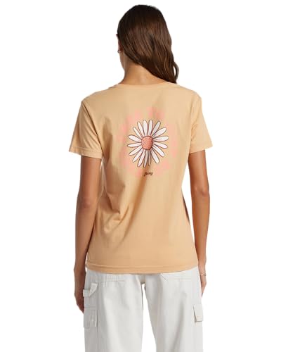 Image of Roxy Womens Boyfriend Crew T-Shirt, Casual Relaxed Fit Crew Neck Tee Short Sleeve Cotton Basic Shirt Everyday Comfort