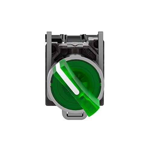 SEL.LUM.LED 120V vert NA+NC bouton de commande premium