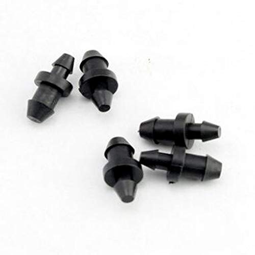 Kammas 100pcs/pack Goof Plug - Dual End 1/4" and 1/8" - Drip Irrigation Micro Drip Watering Irrigation Drip Accessories T111 - (Color: 100pcs)