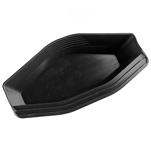 Gold Claw Pocket Gold Prospecting Pan w/ 5 Shallow & Deep Riffles Color Black