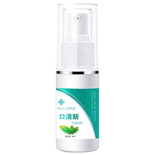 HUYURI 30ML Breath Freshener Spray Oral Odor Treatment Fresh Antibacterial Spray