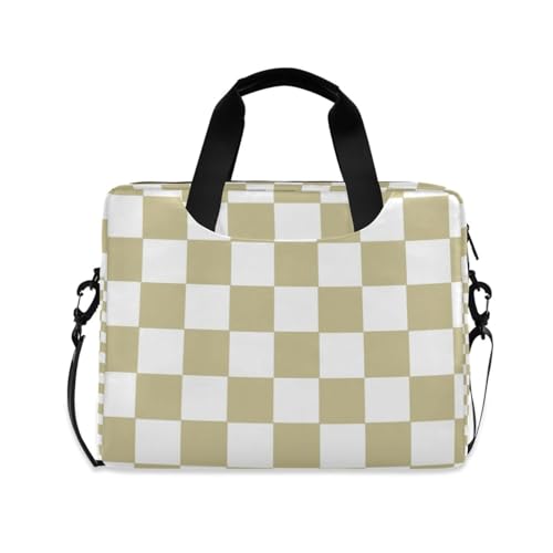 Maletín portátil para laptop 15.6" amarillo y blanco