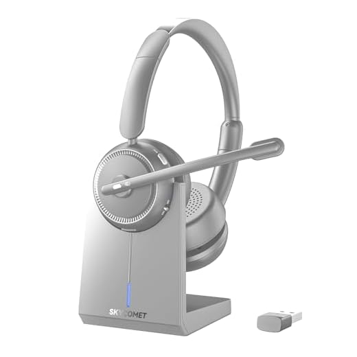 Wireless Headphones for TV Watching, TV Headphones Wireless for Seniors with Transmitter Charging Base, 65hrs Bluetooth Headset Compatible with All TVs, No Audio Delay, Gift for the Elderly/Parents