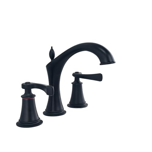 Grifo de lavabo retro en latón dorado con doble manija elegante 3