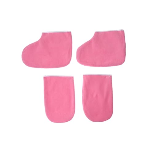 FOYTOKI Thermal Gloves for Nail Care Paraffin Wax Mitts Washable Cloth Booties