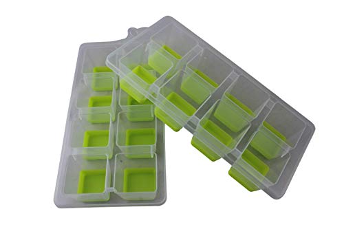 2-Pack Moldes de Cubos de Hielo Jumbo de Silicona miniatura 4