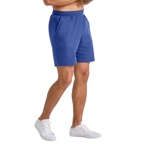 Image of Hanes Men's Shorts, Essentials Short with Pockets, Gym Shorts for Men, Men's Athletic Shorts, 7.5 inch