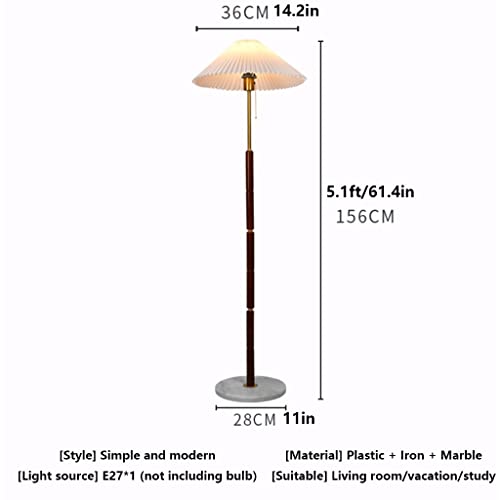 Lámpara vertical de ambiente de madera de 5.1 pies para salón y dormitorio 2