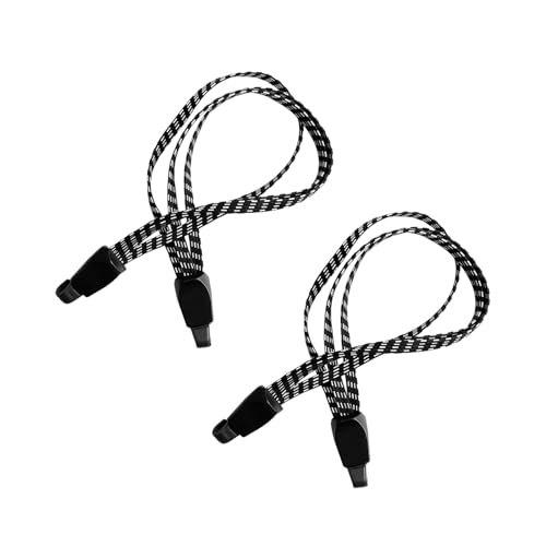 2 Pcs Elastic Bike Strap – Adjustable Bungee Cords with Hooks – Durable Nylon Bike Luggage Strap – Heavy Duty Bungee Cord for Bicycle & Motorcycle – 45cm Length