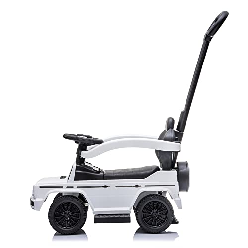 Best Ride On Cars Kids Outdoor Stroller Mercedes G-Wagon for Toddlers 1 to 3 Years Old with Music, Horn Sounds, and Handle, White by Best Ride On Cars - Image 6