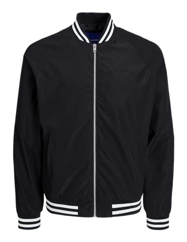 JACK & JONES Schwarz Herren Bomberjacke Jorlucca Bomber Jacket Pls 3XL – Ansicht 1