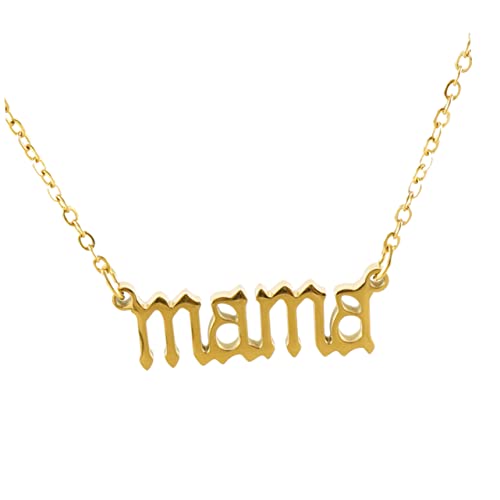 DEARMAMY Collar De Mamá Collares Mamá Cumpleaños De Collar De Mamá Collar De Diamantes De Imitación Para Mujer Collar De Nacimiento Oro Grandes Dijes Para Collar Collar Del Día