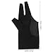 BESPORTBLE Professional Billiard Gloves Wear-Resistant Three-Finger Design for Men and Women for Snooker and Pool Games Comfortable Stretchable Material Black