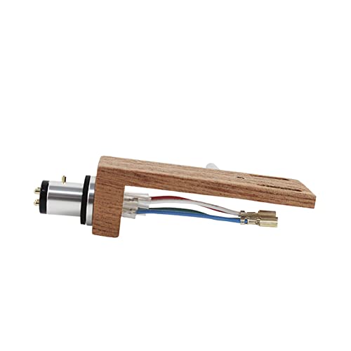 Cables para tocadiscos Phono y carcasa giratoria de madera contra vibraciones 5