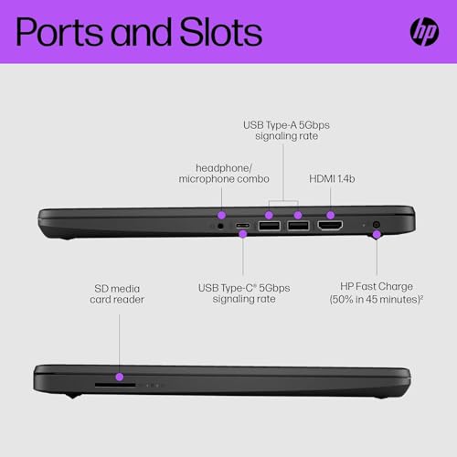 HP Stream 14 Laptop - Intel N4120, 4GB RAM, Win 11, Jet Black - Image 5