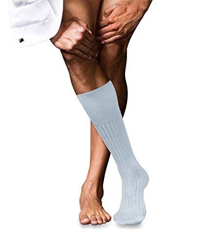 Chaussettes longues homme FALKE No. 13 bleu en coton anti-glisse confort 39-40