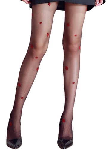 Image of Sahabowi Women Tights, Sheer High Waist Pantyhose, Vintage Control Top Stockings, Siwa9