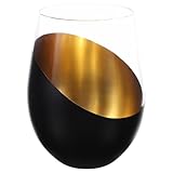 Calice in vetro trasparente: ampie possibilità di utilizzo, perfetto per una tazza di caffè freddo, tè freddo, vino rosso o vino bianco con amici o familiari, bicchieri da festa