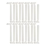 Ciieeo 20 Stück Einwegrasierer Herren Rasierer mit Feinen Klingen Kompakt für Körperhaarentfernung Hotel und Reisen Weiß