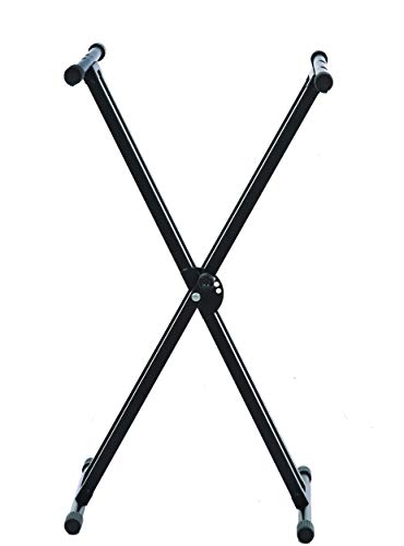 Image of blueberry R-13 Heavy Duty Double-X Adjustable Keyboard Stand | Universal Piano Stand for Yamaha, Casio, Roland & All Digital Keyboards
